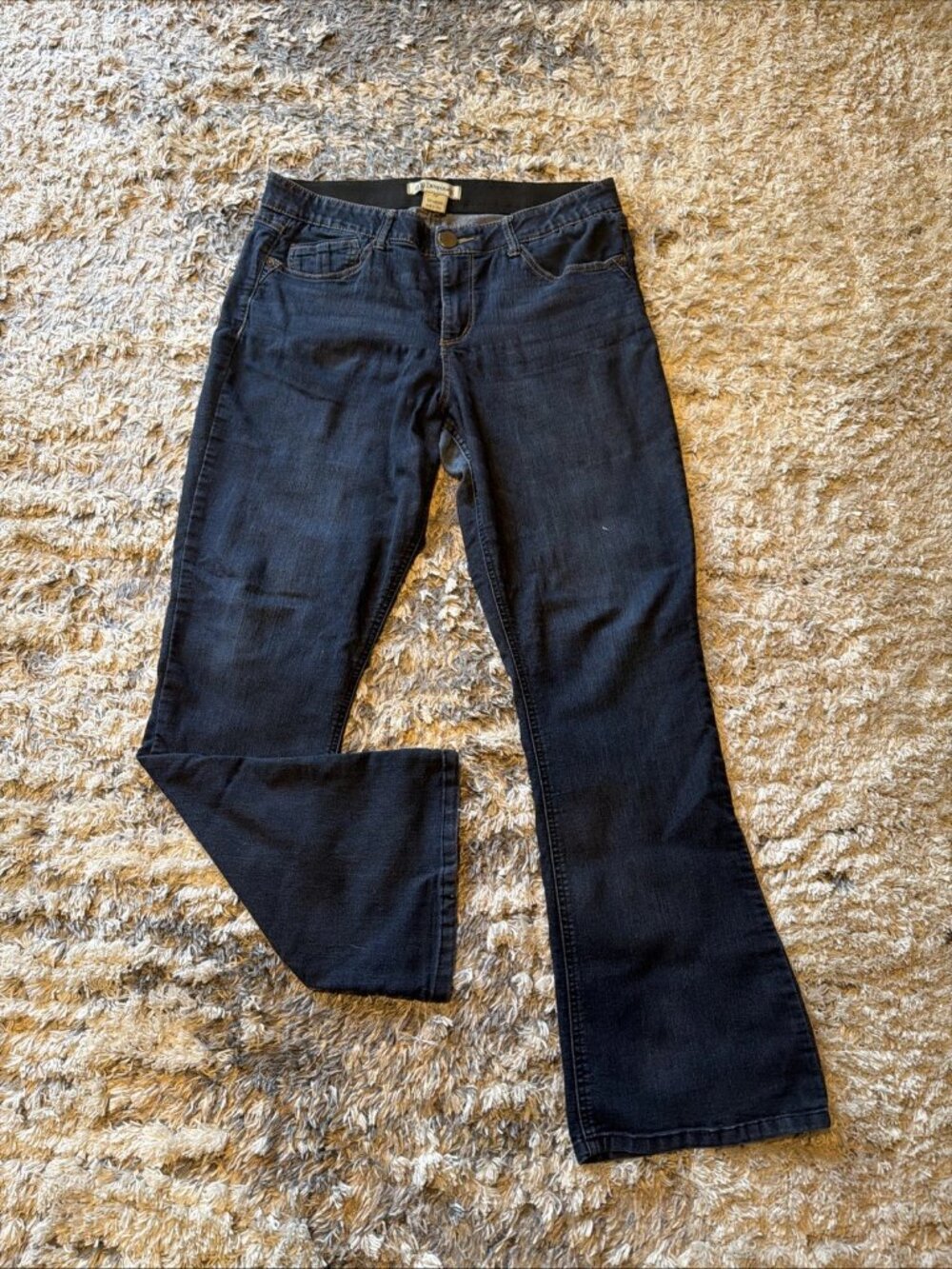DEMOCRACY “Ab” Dark Blue Flare Jeans Stretch Denim Women’s 14
